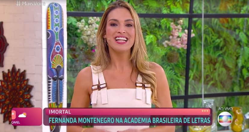 Talitha Morete deu notícia sobre Ana Maria Braga no "Mais Você" (Foto: Reprodução/TV Globo) Talitha Morete deu notícia sobre Ana Maria Braga no "Mais Você" (Foto: Reprodução/TV Globo)
