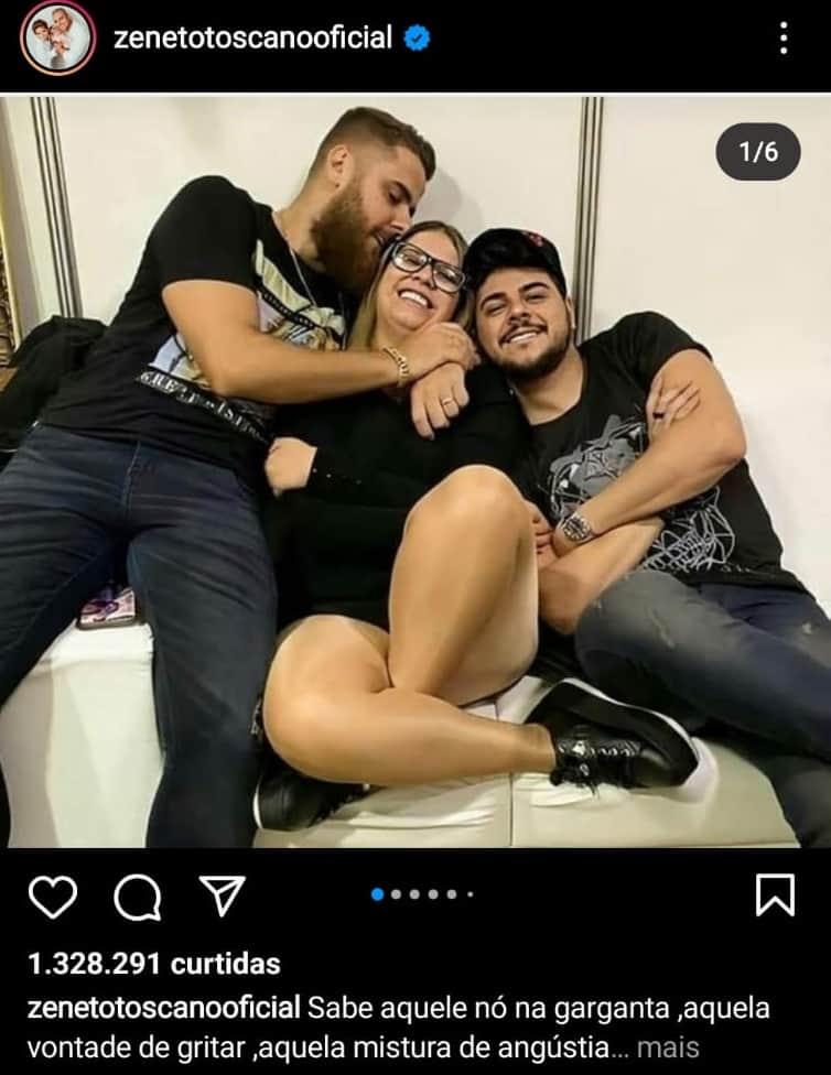 Fotos e depoimento de Zé Neto nas suas redes sociais para a amiga (Foto: Reprodução/ Instagram) Fotos e depoimento de Zé Neto nas suas redes sociais para a amiga (Foto: Reprodução/ Instagram)