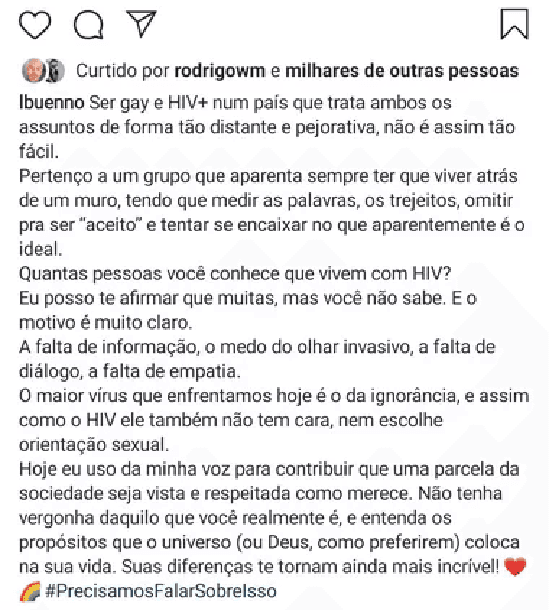 Publicação de Leandro Bueno no Instagram (Foto: Reprodução) Publicação de Leandro Bueno no Instagram (Foto: Reprodução)