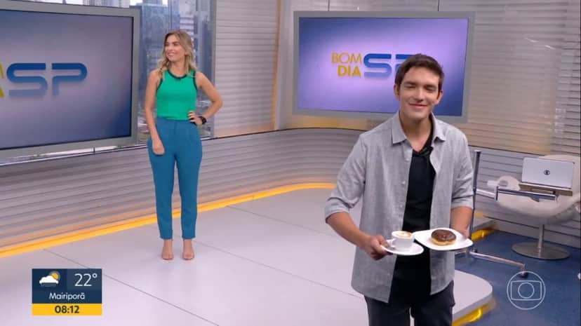 Alessandro Jodar e Luíza Vaz no Bom Dia São Paulo Alessandro Jodar e Luíza Vaz no Bom Dia São Paulo
