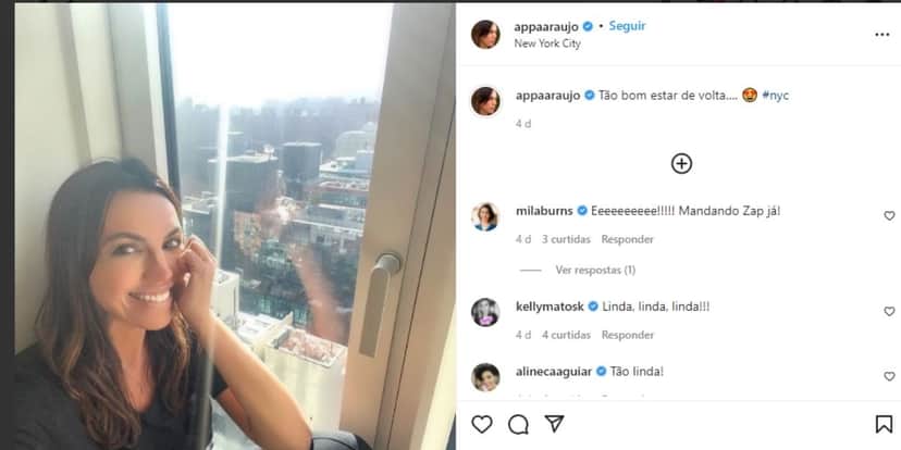 Ana Paula Araújo, após anunciar saída do BDBR, vai embora do país e confirma: "Tão bom" Ana Paula Araújo, após anunciar saída do BDBR, vai embora do país e confirma: "Tão bom"