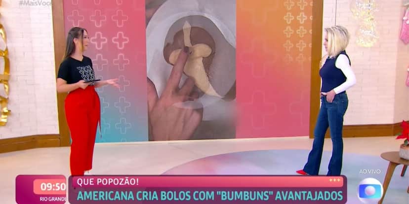 "Não é para comer a bunda", Ana Maria escandaliza no Mais Você e repórter vai ao chão: "Só para apreciar" "Não é para comer a bunda", Ana Maria escandaliza no Mais Você e repórter vai ao chão: "Só para apreciar"