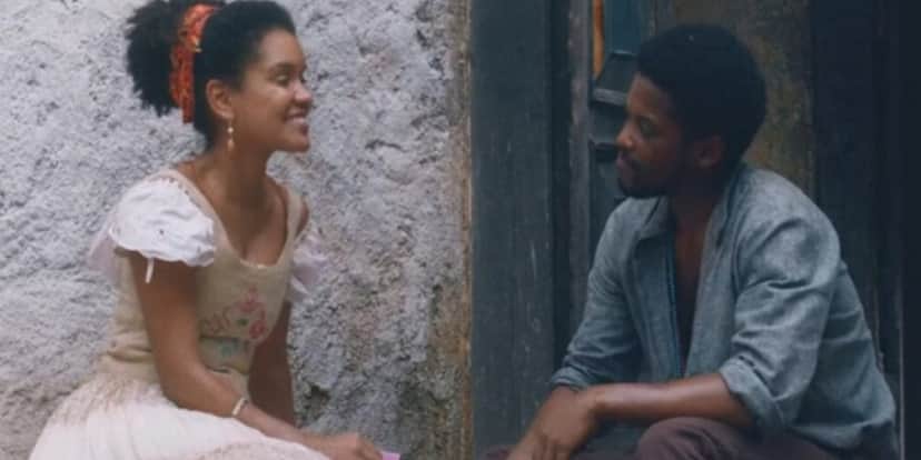 Guebo e Zayla em Nos Tempos do Imperador - Foto: Reprodução Guebo e Zayla em Nos Tempos do Imperador - Foto: Reprodução