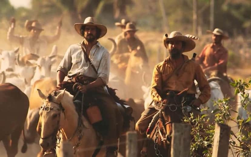 Renato Góes em cena de Pantanal (Foto: Divulgação/TV Globo) Renato Góes em cena de Pantanal (Foto: Divulgação/TV Globo)