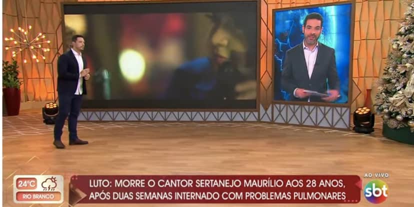 Gabriel Cartolano fala sobre morte de Maurílio (Reprodução) Gabriel Cartolano fala sobre morte de Maurílio (Reprodução)