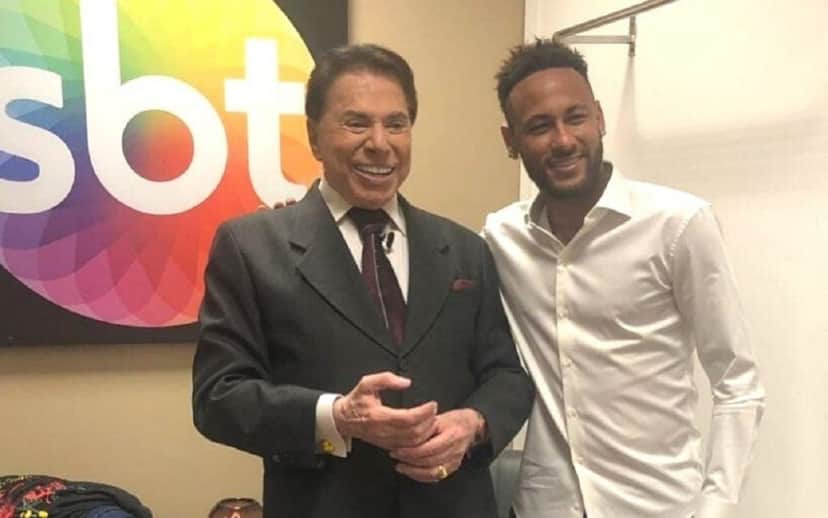 Silvio Santos e Neymar no SBT Silvio Santos e Neymar no SBT