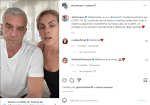 Ana Hickmann e marido testam positivo para Covid 19 e fazem post no Instagram (Foto: Reprodução/Instagram) Ana Hickmann e marido testam positivo para Covid 19 e fazem post no Instagram (Foto: Reprodução/Instagram)