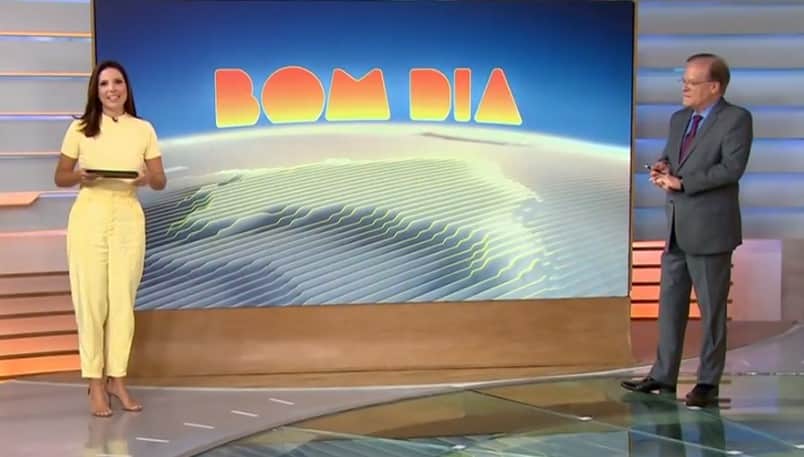 Lizandra Trindade e Chico Pinheiro no Bom Dia Brasil Lizandra Trindade e Chico Pinheiro no Bom Dia Brasil