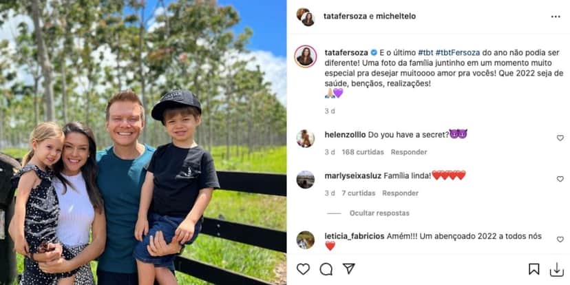 Thais Fersoza e Michel Teló (Reprodução) Thais Fersoza e Michel Teló (Reprodução)