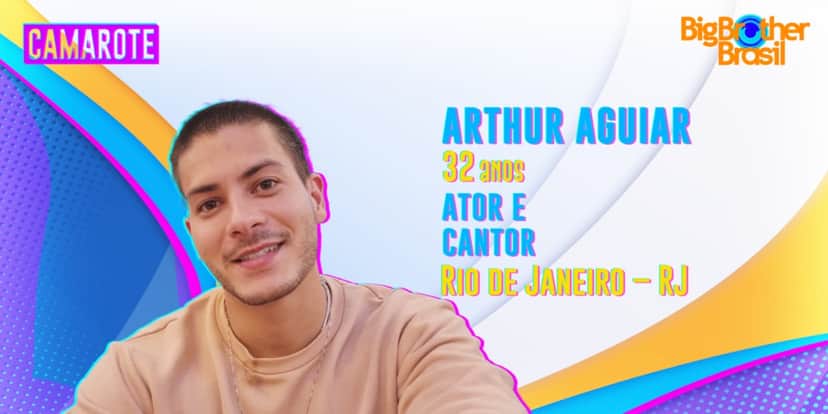 Arthur Aguiar faz parte do camarote do "BBB22" (Foto: Divulgação/TV Globo) Arthur Aguiar faz parte do camarote do "BBB22" (Foto: Divulgação/TV Globo)