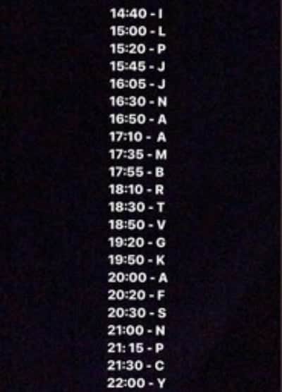 Lista com o horário da divulgação dos participantes do BBB22 (Foto: Reprodução / Internet) Lista com o horário da divulgação dos participantes do BBB22 (Foto: Reprodução / Internet)