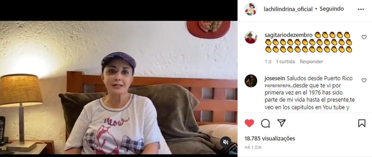 Maria Antonieta de las Nieves faz video de esclarecimento que se recupera muito bem da Covid (Foto: Reprodução/ Instagram) Maria Antonieta de las Nieves faz video de esclarecimento que se recupera muito bem da Covid (Foto: Reprodução/ Instagram)