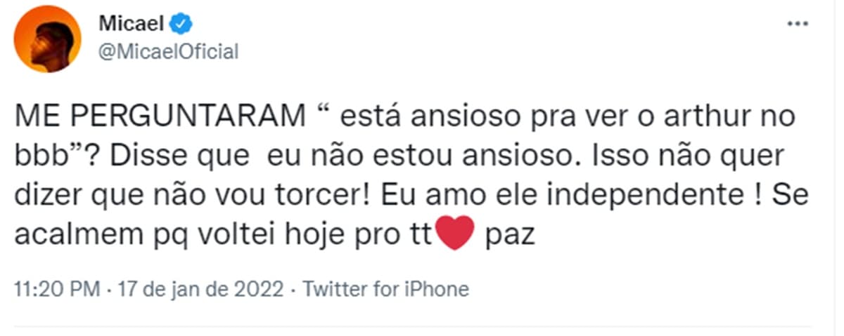 (Reprodução/ Twitter) (Reprodução/ Twitter)