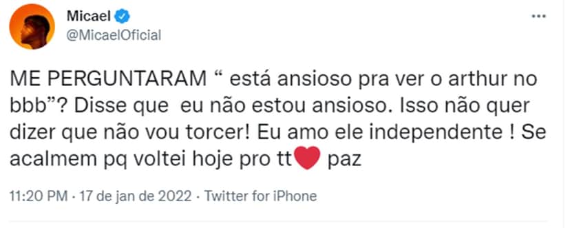 (Reprodução/ Twitter) (Reprodução/ Twitter)