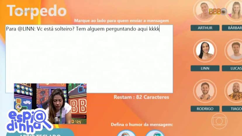 Print de Laís enviando torpedo para Linn da Quebrada (Foto: Reprodução/Espiadinha/Telegram) Print de Laís enviando torpedo para Linn da Quebrada (Foto: Reprodução/Espiadinha/Telegram)