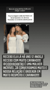 Poliana recebe ex de Leonardo em festa de final de ano Poliana recebe ex de Leonardo em festa de final de ano