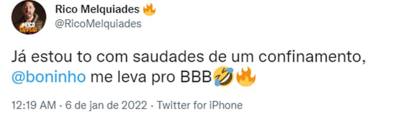 (Reprodução/ Twitter) (Reprodução/ Twitter)