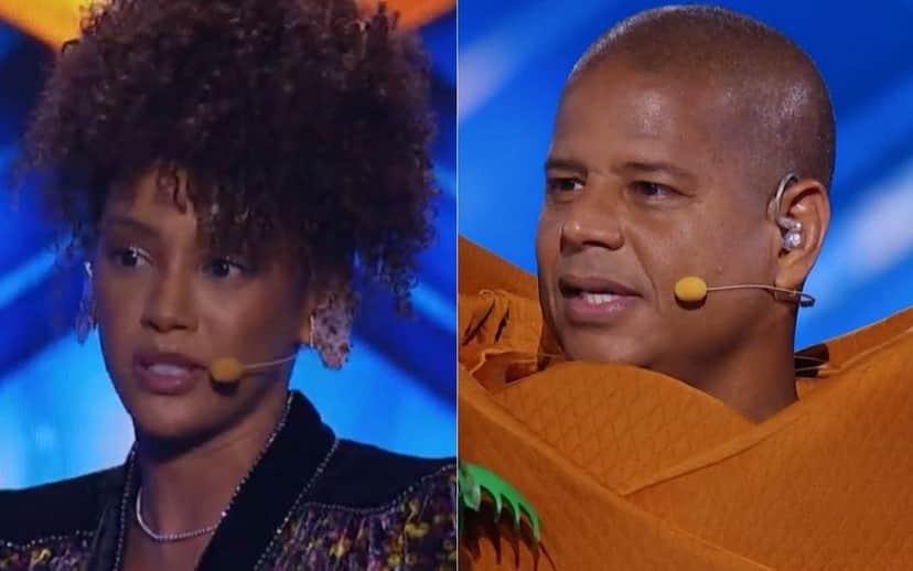 Taís Araújo e Marcelinho Carioca no The Masked Singer Taís Araújo e Marcelinho Carioca no The Masked Singer