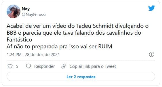 Chovem as críticas em Tadeu e Rafa para o BBB22 (Foto: Reprodução / Internet) Chovem as críticas em Tadeu e Rafa para o BBB22 (Foto: Reprodução / Internet)
