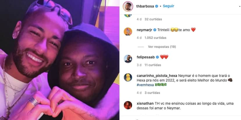 Thiaguinho e Neymar Thiaguinho e Neymar