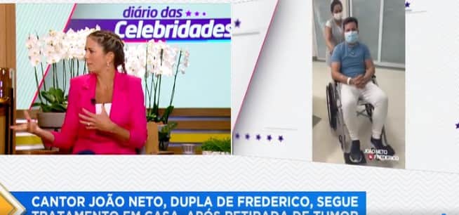 Hoje em Dia atualizou estado de João Neto, que passou por uma cirurgia contra um câncer- Foto: Reprodução Hoje em Dia atualizou estado de João Neto, que passou por uma cirurgia contra um câncer- Foto: Reprodução