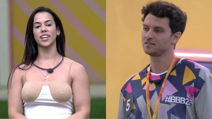 BBB22: Para se salvar, Lucas mira em Larissa (Foto: Reprodução/Montagem) BBB22: Para se salvar, Lucas mira em Larissa (Foto: Reprodução/Montagem)
