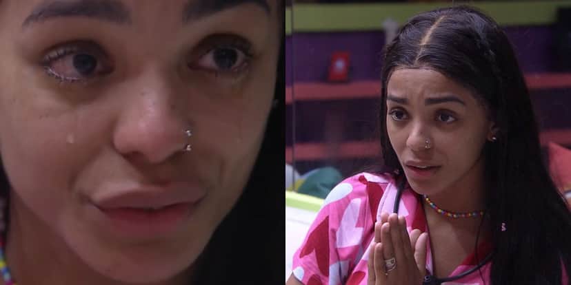 Brunna Gonçalves chora por conta de erro no BBB22 (Foto: Reprodução) Brunna Gonçalves chora por conta de erro no BBB22 (Foto: Reprodução)