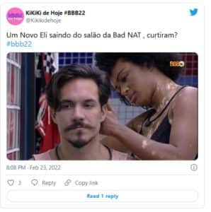 Internautas reagem a mudança no visual de Eliezer e elogiam o brother (Foto: Reprodução / Twitter) Internautas reagem a mudança no visual de Eliezer e elogiam o brother (Foto: Reprodução / Twitter)