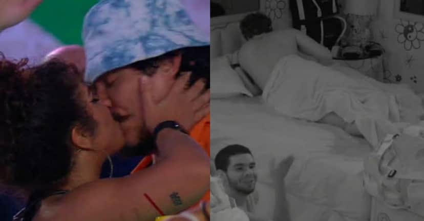 Maria e Elizer tem manhã de sexo no BBB22 (Reprodução/Montagem) Maria e Elizer tem manhã de sexo no BBB22 (Reprodução/Montagem)