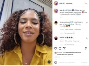 Maria se pronuncia no perfil oficial do BBB22 (Foto: Reprodução / Instagram) Maria se pronuncia no perfil oficial do BBB22 (Foto: Reprodução / Instagram)