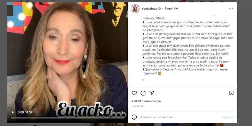 "Eles deixam a máscara cair", explode Sonia Abrão sobre famosos da Globo: "Que gente frouxa" "Eles deixam a máscara cair", explode Sonia Abrão sobre famosos da Globo: "Que gente frouxa"