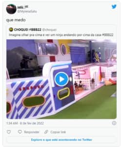 Repercutiu a falha dos bastidores do BBB22 (Foto: Reprodução / Twitter) Repercutiu a falha dos bastidores do BBB22 (Foto: Reprodução / Twitter)