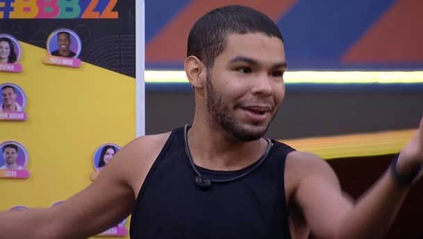 Vinicius no Jogo da Discórdia de 28/2 (Foto: Reprodução / Globoplay) Vinicius no Jogo da Discórdia de 28/2 (Foto: Reprodução / Globoplay)