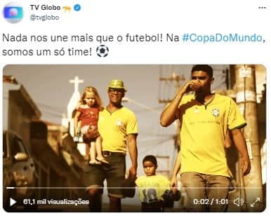 Primeira chamada da Copa do Mundo na Globo Primeira chamada da Copa do Mundo na Globo