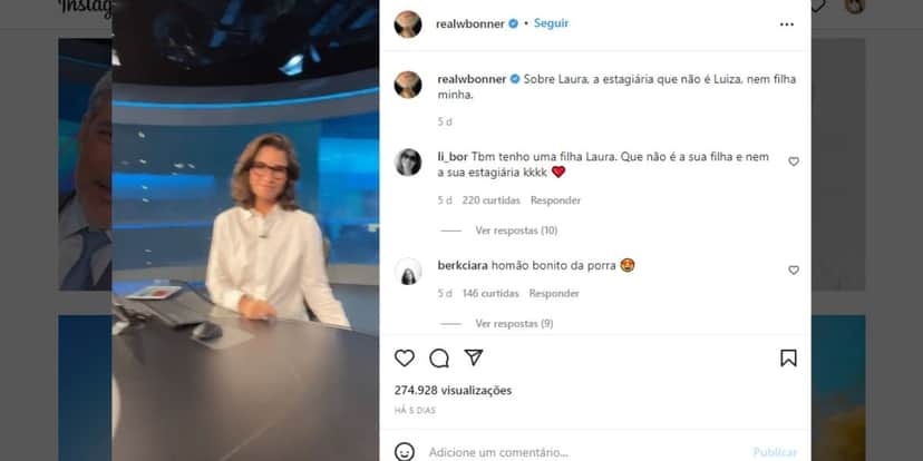 "Olha como a Renata reage", William Bonner dá basta e expõe real sobre relação com parceira do JN: "Chega" "Olha como a Renata reage", William Bonner dá basta e expõe real sobre relação com parceira do JN: "Chega"