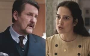 Heloísa (Paloma Duarte) não suporta Matias (Antonio Calloni) em 'Além da Ilusão' (Foto: Reprodução / Globo) Heloísa (Paloma Duarte) não suporta Matias (Antonio Calloni) em 'Além da Ilusão' (Foto: Reprodução / Globo)