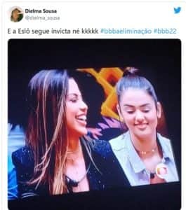 Web não perdoa fama de Eslovênia do BBB22 (Foto: Reprodução / Twitter) Web não perdoa fama de Eslovênia do BBB22 (Foto: Reprodução / Twitter)