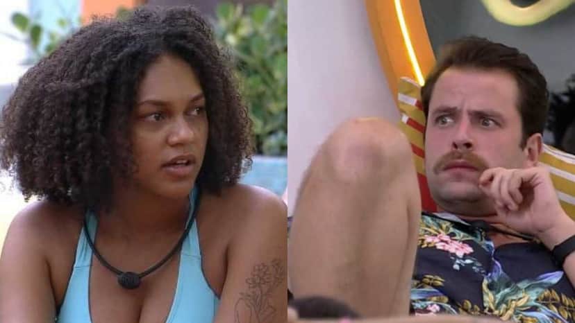 BBB22: Jessilane flagra Gustavo se depilando (Foto: Reprodução/Montagem) BBB22: Jessilane flagra Gustavo se depilando (Foto: Reprodução/Montagem)