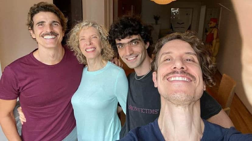 Marília Gabriela, Reynaldo Gianecchini e os filhos da apresentadora Marília Gabriela, Reynaldo Gianecchini e os filhos da apresentadora