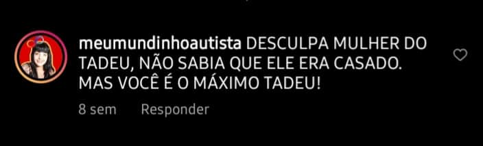 Comentário da seguidora (Foto: Reprodução) Comentário da seguidora (Foto: Reprodução)