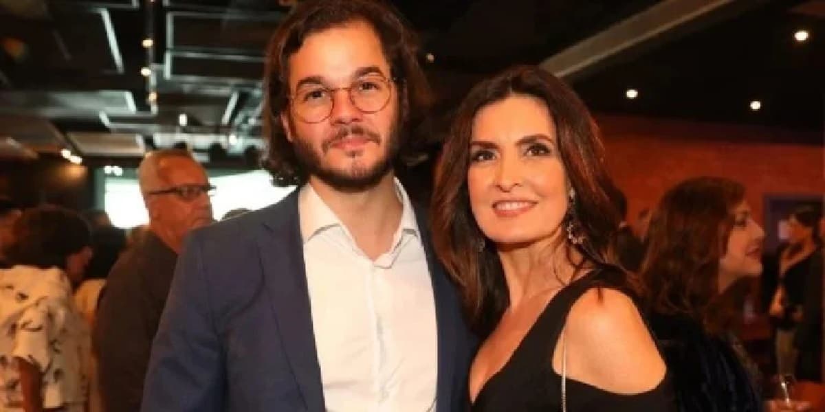 Fátima Bernardes ao lado de Túlio Gadêlha (Foto: Divulgação) Fátima Bernardes ao lado de Túlio Gadêlha (Foto: Divulgação)