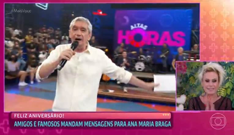 Serginho Groismann surgiu com a plateia lotada ao desejar os parabéns para Ana Maria Serginho Groismann surgiu com a plateia lotada ao desejar os parabéns para Ana Maria