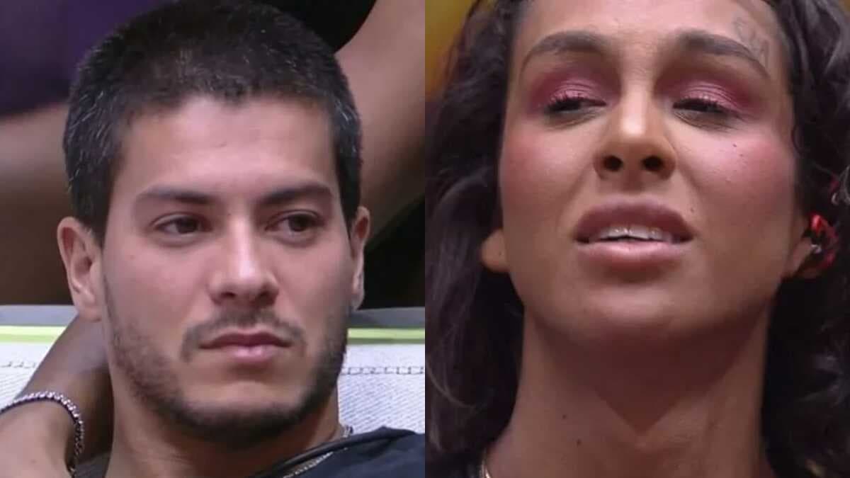BBB22: Arthur Aguiar quer reconstruir relacionamento com Linn da Quebrada (Foto: Reprodução/Montagem) BBB22: Arthur Aguiar quer reconstruir relacionamento com Linn da Quebrada (Foto: Reprodução/Montagem)