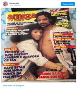 Angela Leal e Ângelo Antônio em capa de revista na época de 'Pantanal' (Foto: Reprodução / Instagram) Angela Leal e Ângelo Antônio em capa de revista na época de 'Pantanal' (Foto: Reprodução / Instagram)