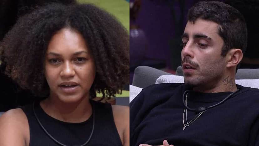 BBB22: Pedro Scooby e Jessilane reclamam de Gustavo (Foto: Reprodução) BBB22: Pedro Scooby e Jessilane reclamam de Gustavo (Foto: Reprodução)