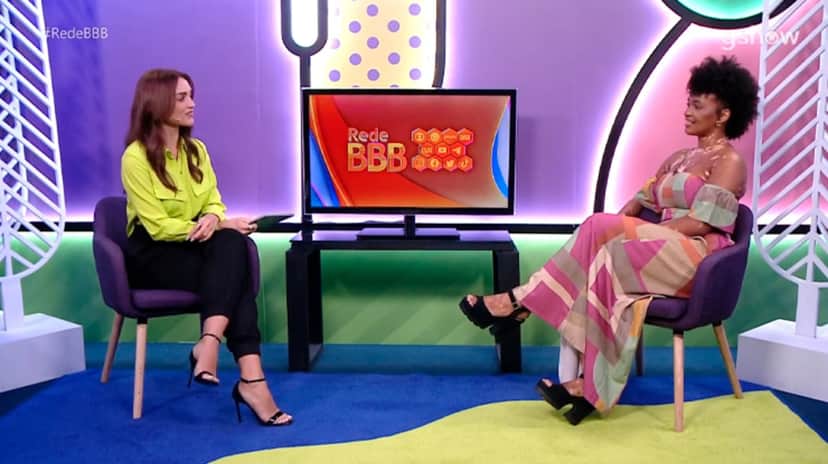BBB22: Natália foi eliminada e bateu um papo com Rafa Kalimann (Foto: Reprodução) BBB22: Natália foi eliminada e bateu um papo com Rafa Kalimann (Foto: Reprodução)