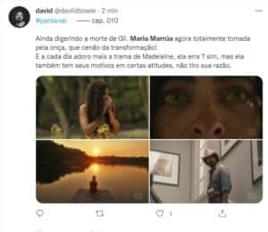 Internautas são só elogios para a novela da Globo (Foto: Reprodução / Twitter) Internautas são só elogios para a novela da Globo (Foto: Reprodução / Twitter)