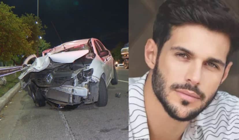 Acidente de Rodrigo Mussi (Reprodução) Acidente de Rodrigo Mussi (Reprodução)
