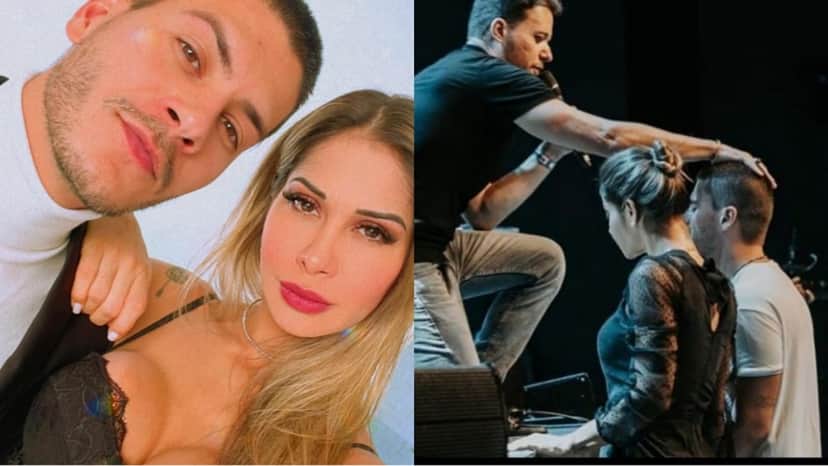 Arthur Aguiar e Maíra Cardi recebem 'descarrego' do pastor evangélico em culto Arthur Aguiar e Maíra Cardi recebem 'descarrego' do pastor evangélico em culto