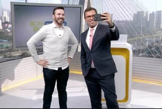 Bocardi e André Modesto juntos no estúdio do Bom Dia São Paulo Bocardi e André Modesto juntos no estúdio do Bom Dia São Paulo
